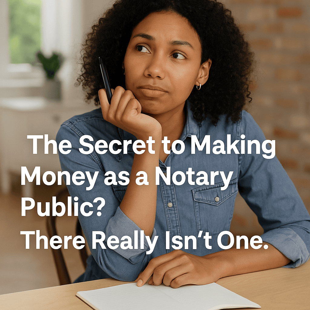 The Secret to Making Money as a Notary Public? There Really Isn’t One.